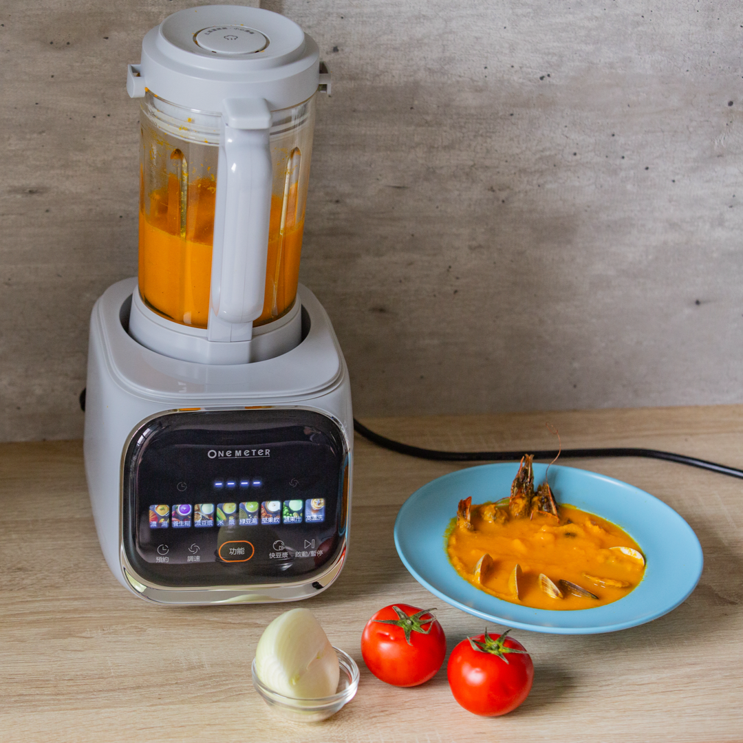 【one-meter小灰鯨】快拆式破壁機/豆漿機.全台首創快拆刀頭x高頻降噪x冷熱雙打一台抵多台!