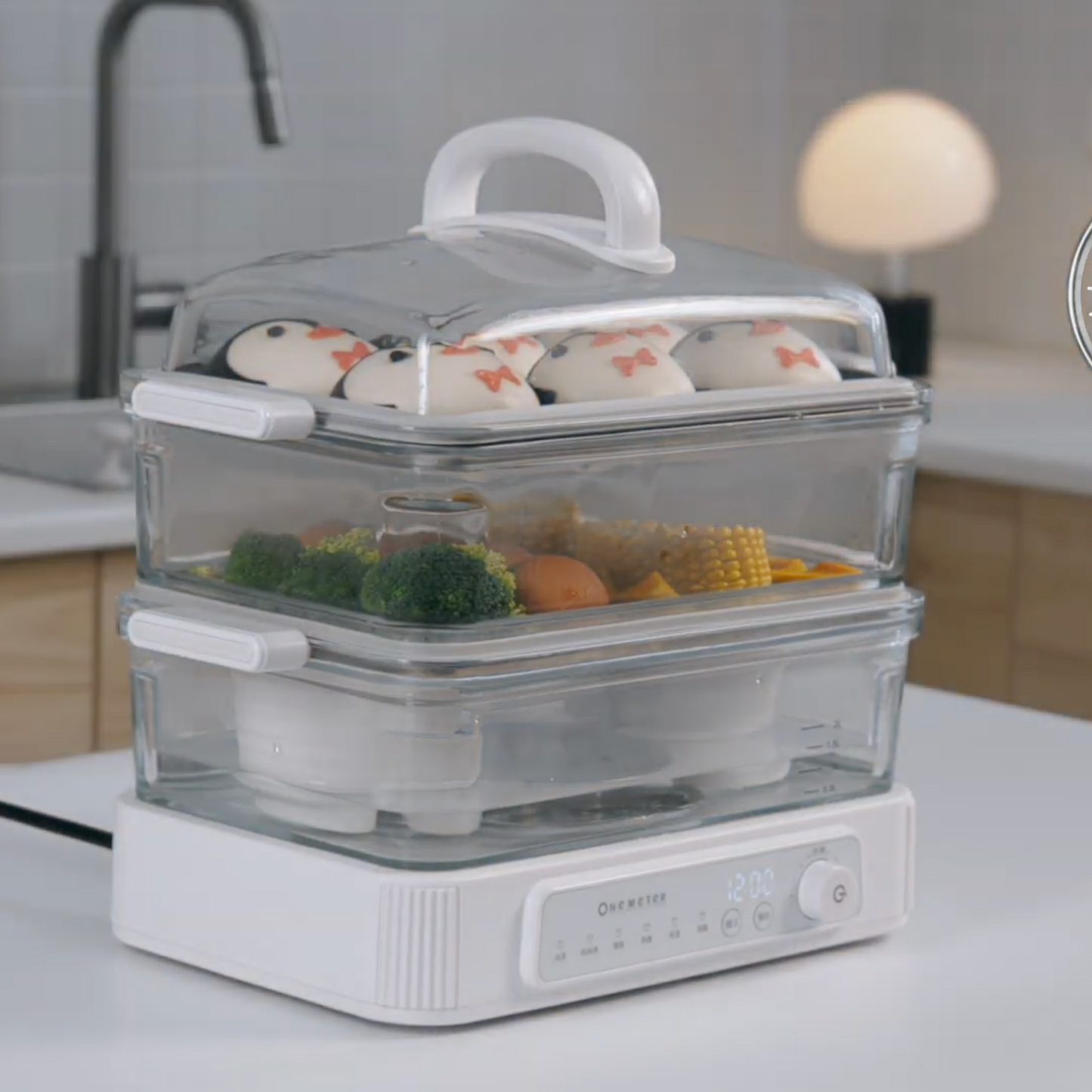 【全台首創】𝐨𝐧𝐞-𝐦𝐞𝐭𝐞𝐫 玻璃快蒸鍋|無塗層玻璃鍋體,極致安心蒸功夫!