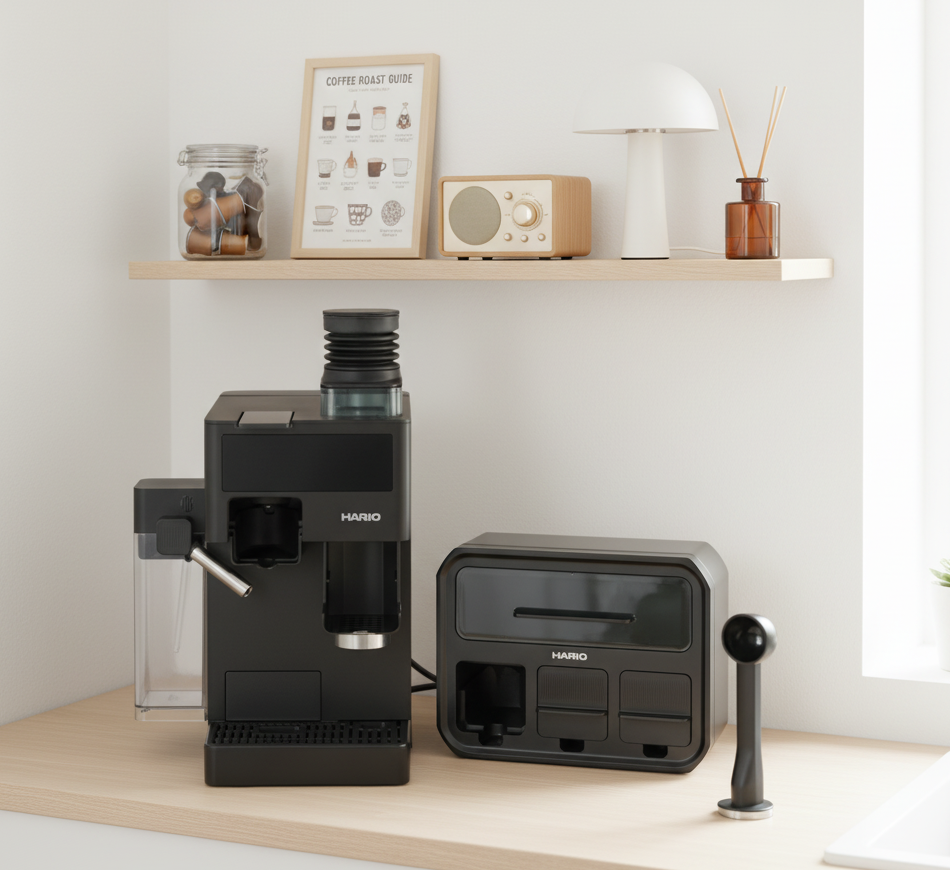 【熱銷1600萬】𝗛𝗔𝗥𝗜𝗢 職啡機|雙模式x花灑萃取x秒拆洗,專屬咖啡職人隨時待命