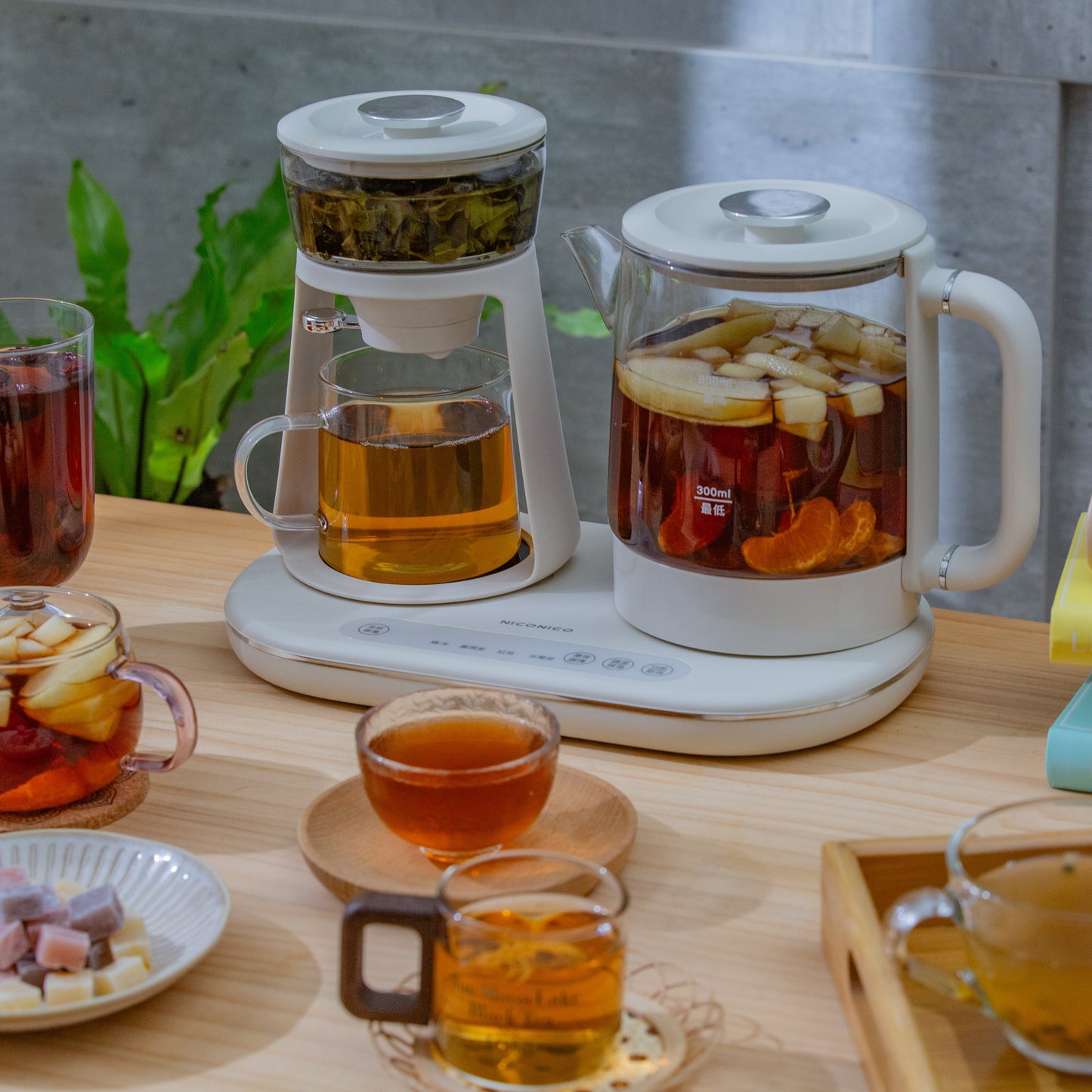 【超早鳥62折】𝗡𝗜𝗖𝗢𝗡𝗜𝗖𝗢 小雙泡茶機|雙壺蒸泡 × 茶水分離 × 精準溫控,簡單泡出職人級茶香