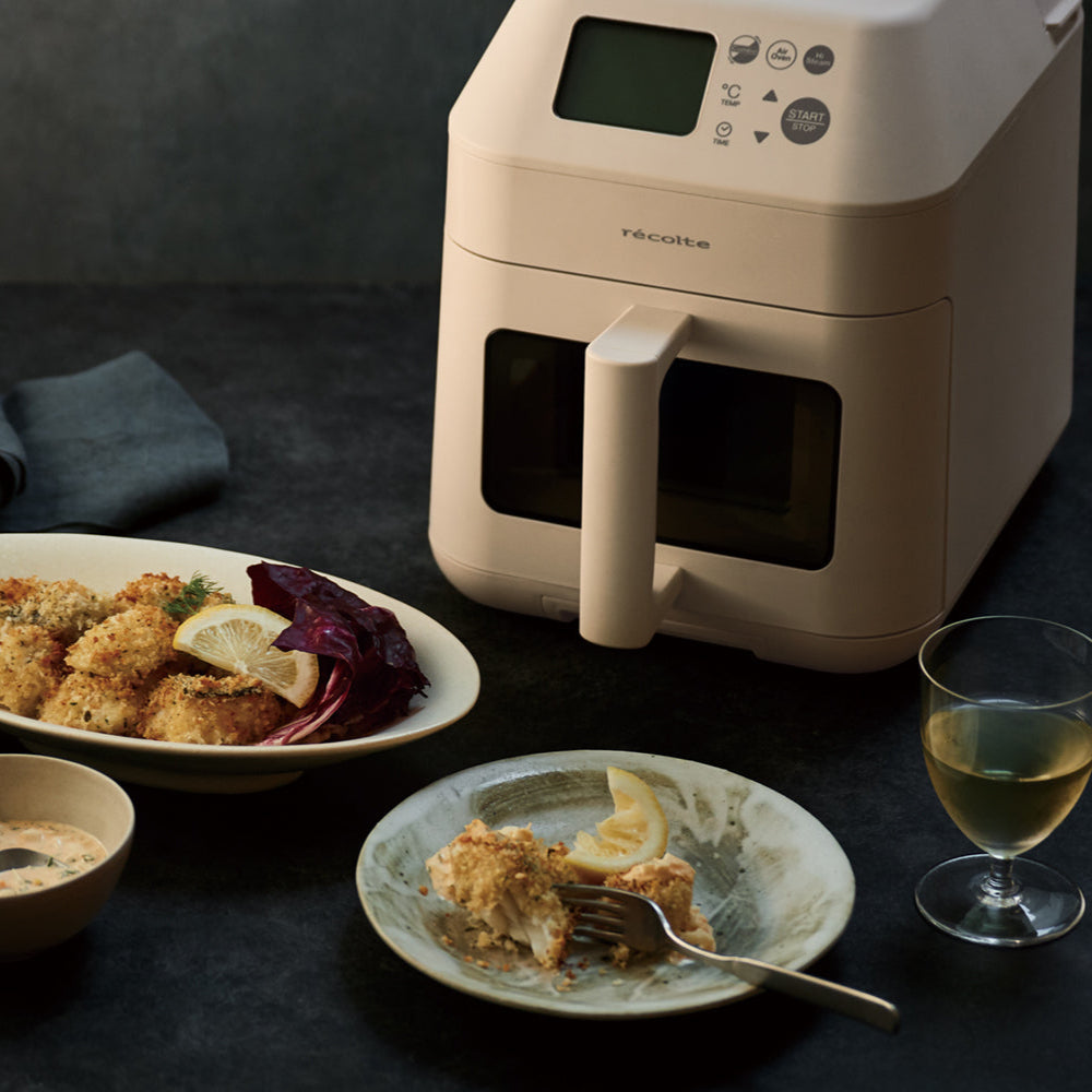 recolte Air Oven Steam 蒸氣氣炸鍋|蒸氣鎖鮮嫩 X 氣炸減油脂 X 小巧多功能 一台抵多台!