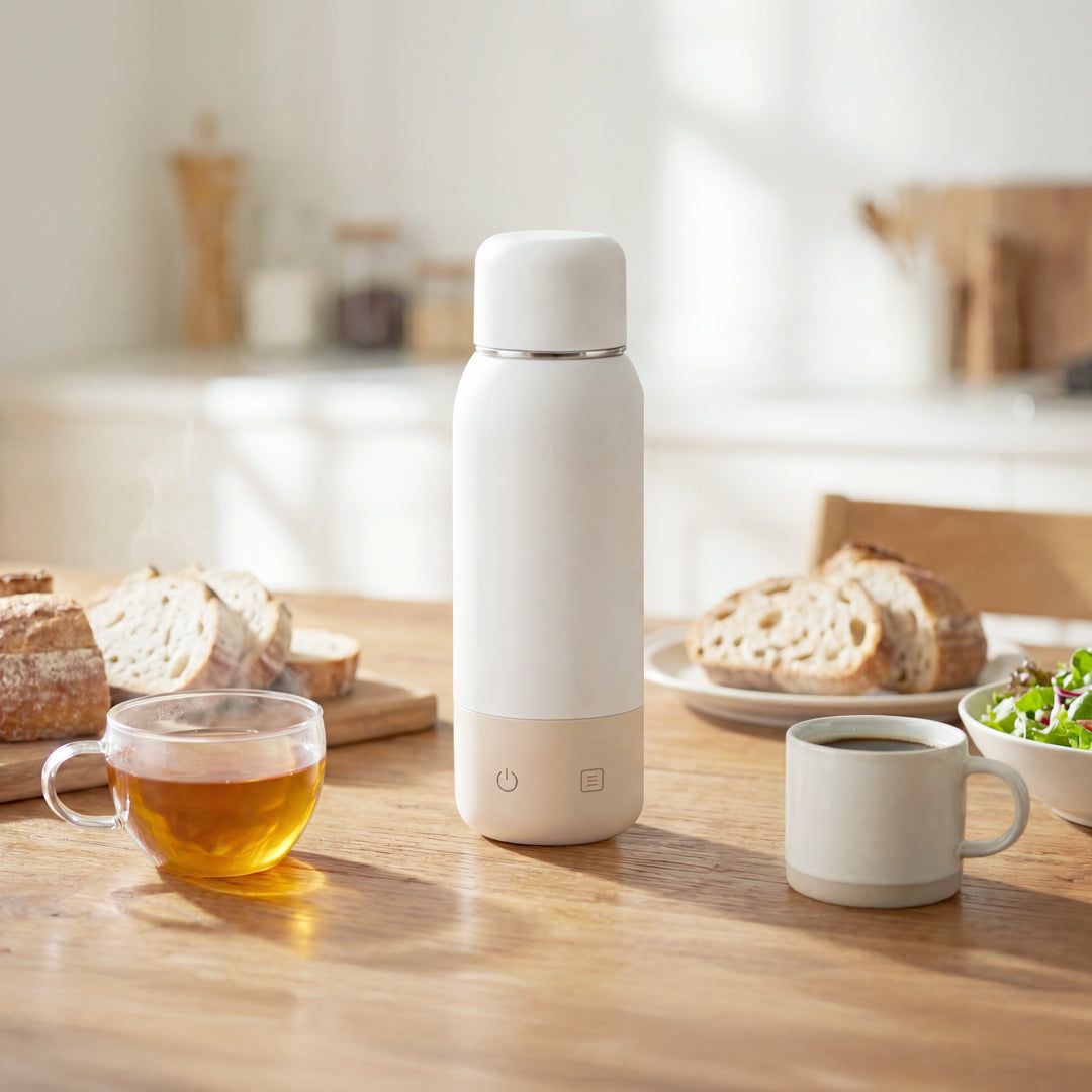 【獨家販売】日本正負零±0 真空熱控杯｜全球電壓 · 精準恆溫，最懂溫度的行動熱水杯！