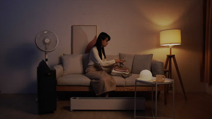 【限時加贈｜𝗛𝗘𝗣𝗔濾網𝙭𝟮】𝗼𝗻𝗲-𝗺𝗲𝘁𝗲𝗿 聲控負離子淨化冷暖扇｜動口不動手優雅享受舒適空氣